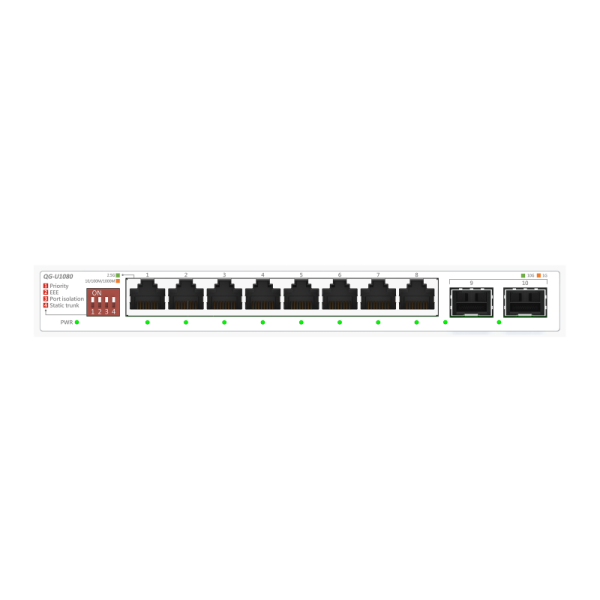 ASUS QG-U1080. Switch type: Unmanaged. Basic switching RJ-45 Ethernet ports