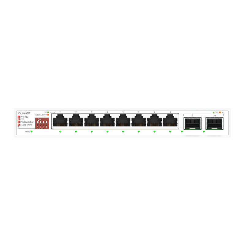 b83e3bfeefcb3aa8c01e4ef9f506bd3c.png ASUS QG-U1080. Switch type: Unmanaged. Basic switching RJ-45 Ethernet ports - imagine 1