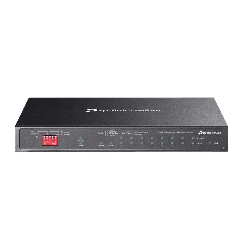 bbd68930bf1c7a44911425f8d8dd0951.jpeg Omada 10-Port Gigabit Desktop Switch with 8-Port PoE+ PORT: 8× - imagine 1