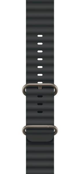 Apple Watch 49mm Black Ocean Band - Natural Titanium Finish