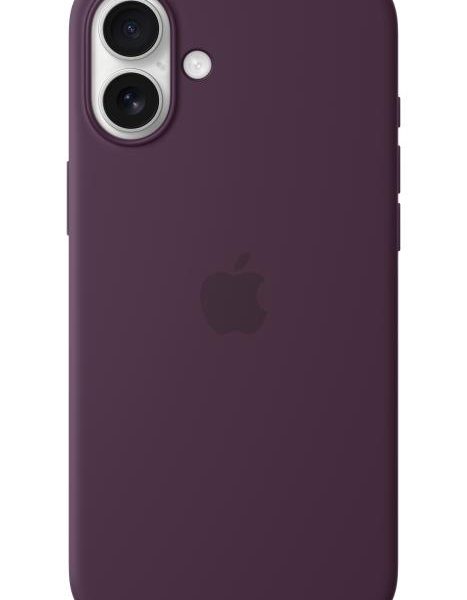 iPhone 16 Plus Silicone Case with MagSafe - Plum