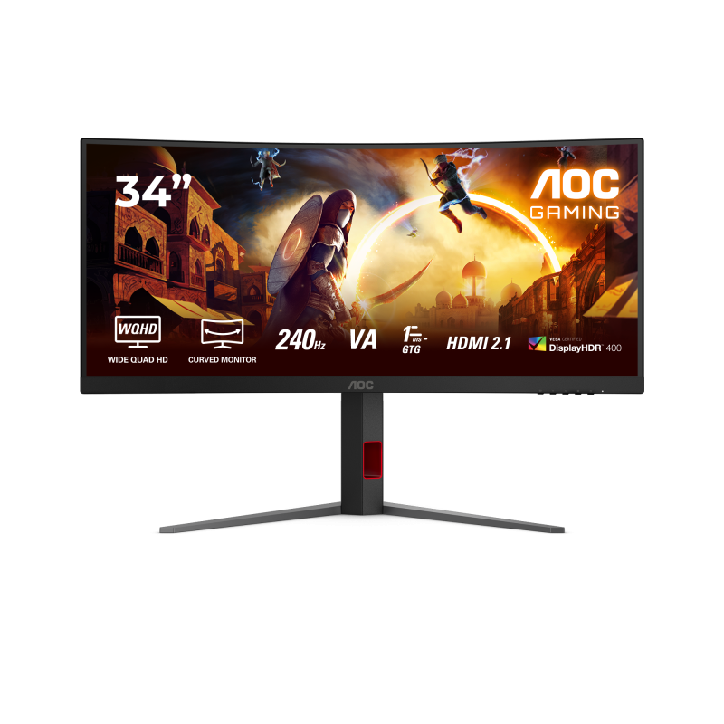 c41c9911dd4d495763e1919ef81ac82f.png Monitor AOC 34" CU34G4Z, Curvature: 1500R, Diagonal (inch): 34, Diagonal - imagine 1