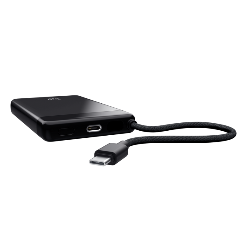 c6c32a70e3c044a0b7a7f21790d2612e.png Baterie externa Trust Fiera, capacitate 10.000, 2 porturi USB, negru - imagine 1