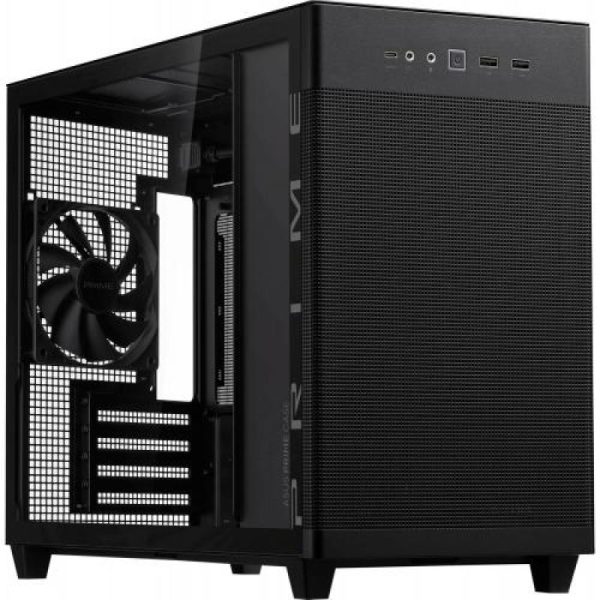 Carcasa ASUS AP201 PRIME CASE TG, Mini Tower, Black