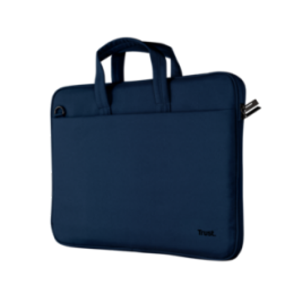 Geanta laptop Trust Bologna Slim, albastra, 2 ani garantie
