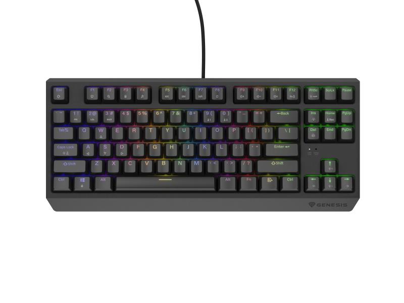 d41feb3526e41adbcf2f6e32a9987eb7.jpg Tastatura Mecanica Gaming Genesis Thor 230 TKL, RGB, USB, Negru - imagine 1