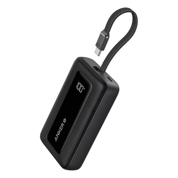 POWER BANK Anker "Zolo" 20.000 mAh, 30W cablu USB-C incorporat,