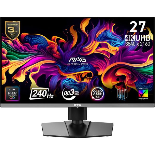 Monitor Consumer MSI MAG 272UP QD-OLED X24, 26.5", 3840 x