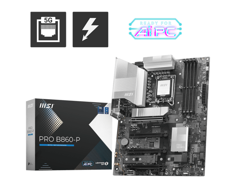 e511a9ab7b3a5eba10f8deb06102983c.png Placa de baza MSI PRO B860-P, LGA 1851, DDR5, ATX - imagine 1