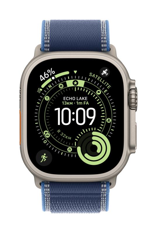 e6dc4c69ef509606f07444fc77deaed0.jpg Apple Watch 49mm Blue/Bright Blue Trail Loop - M/L - Natural Titanium Finish - imagine 1