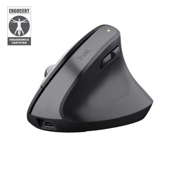 Mouse Wireless Trust Bayo+, 2400 DPI, Negru