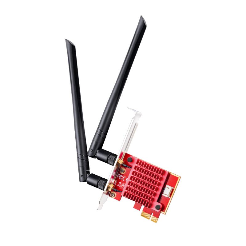 ecf5e8f98f61f9ea4f949b0f3cebe978.jpeg CUDY 5400Mbps Wi-Fi 6E / Bluetooth 5.2 PCI Express Adapter - imagine 1