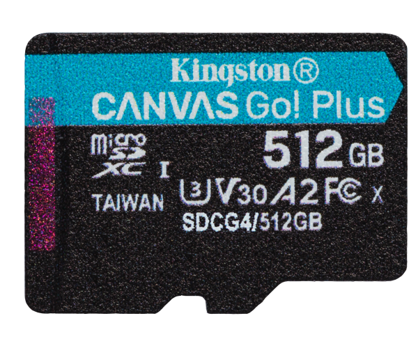 Card de memorie Kingston Canvas Go Plus MicroSD, 512 GB,