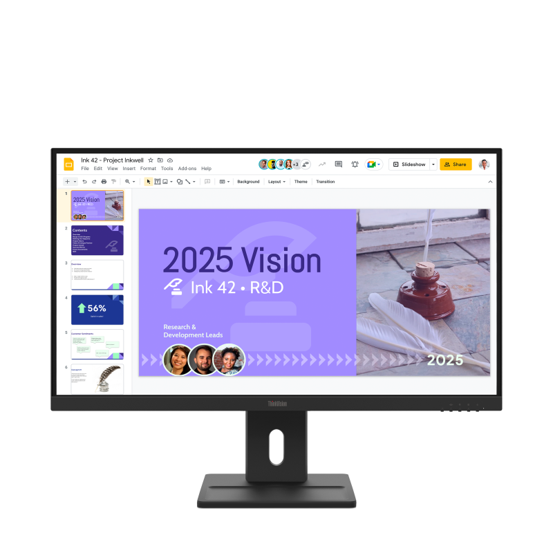 f8d1ae1310620eb4f147bebd61175639.png Monitor 27" ThinkVision E27Q-40 Monitor, LED, In-Plane Switching, QHD 2560x1440, - imagine 1