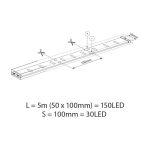 Kit Banda LED RGB Vivalux BAGRA, 5 metri, 24W, 30 - imagine 2