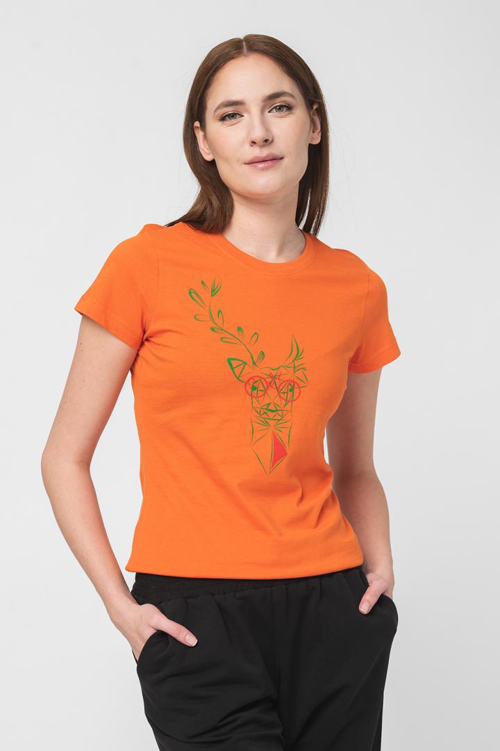 overlay_0063a99000e27445f308ff9f9945bfa6.jpg TRICOU CERB FAMILIE FEMEI ORANGE-XS - imagine 1