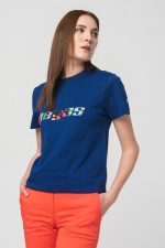 TRICOU  LOGO MULTICOLOR FEMEI  ROYAL BLUE-M - imagine 2