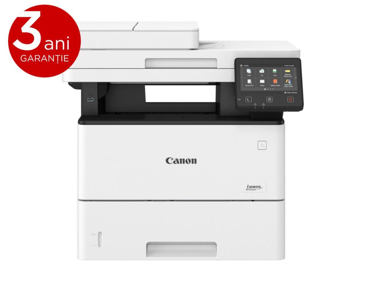 overlay_01f3487b3fd48125b60bb841b7a5c8bd.JPG Canon MF553DW, Multifunctional laser mono dimensiune A4, viteza printare 43 - imagine 1