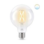 Bec LED inteligent WiZ Connected Filament Clear G95,Wi-Fi, E27 ,6.7W(60W),