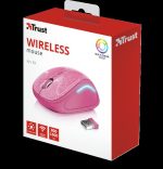 Mouse Wireless Trust Yvi FX, 1600 dpi, roz - imagine 5
