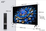 Televizor TCL QLED 43T69C, 108 cm, Smart Google TV, 4K - imagine 2