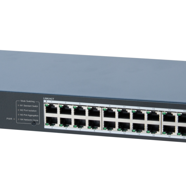 24-Port Gigabit Switch Hikvision DS-3E0524-E(C) 24 × 10/100/1000 Mbps RJ45