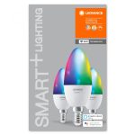 3 Becuri LED RGB inteligent Ledvance SMART+ WiFi Candle Multicolour - imagine 3