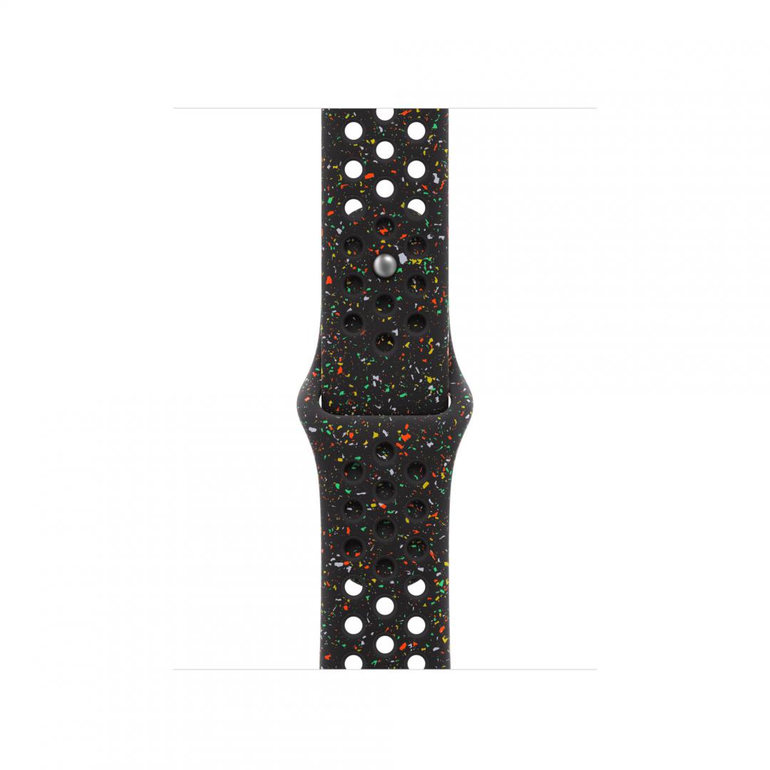 overlay_03d2ab3e3fedbcddbc19986d8af5dff5.jpg Apple Watch 40mm Midnight Black Nike Sport Band - M/L - imagine 1