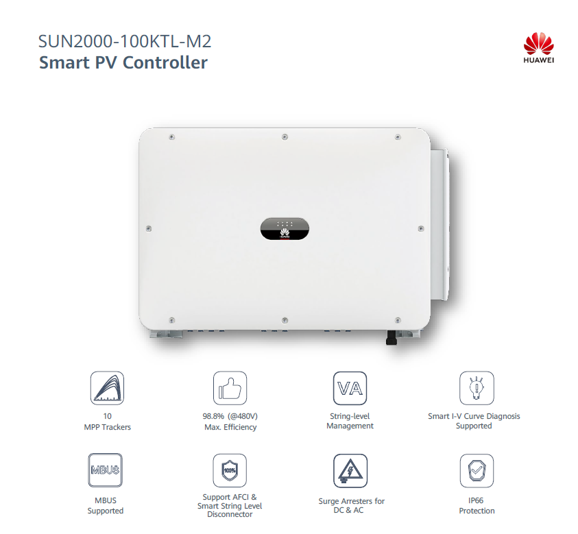 overlay_04fa071e05c01785da3822e800ff58b8.png INVERTER HUAWEI SUN2000-100KTL-M2, AFCI, DC-SPD I+II - imagine 1