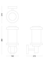 Aplica pentru exterior Philips LISTRA UP, 1xE27, max 25W, IP44 - imagine 3