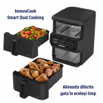 FRITEUZA DUBLA ETAJATA HEINNER InnovaCook HAF-C10DBS25BK - imagine 8