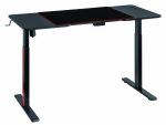 Birou gaming electric Serioux Elysium LED RGB 1400x600x730mm, reglare electrica - imagine 4