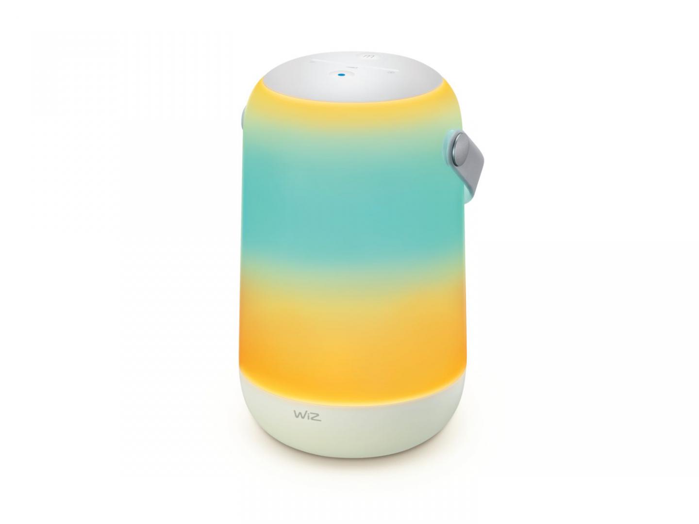 overlay_06386a1035cef0f86c120f9188c46528.jpeg Lampa LED RGB WiZ Mobile Portable, Wi-Fi + Bluetooth, control - imagine 1
