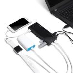 Hub USB TP-Link UH720, 7 porturi USB 3.0, negru - imagine 3