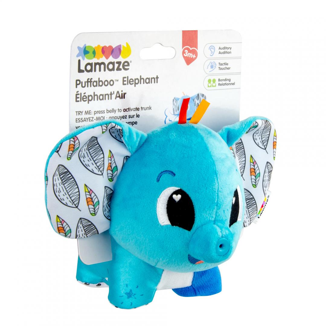 overlay_06cd6a9685ec09347f38703375d84500.jpg JUCARIE PENTRU BEBELUSI, ELEFANTUL PUFAILA, LAMAZE - imagine 1