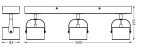 Spot LED triplu ajustabil Ledvance DECOR JUPITER, 16.5W, 1500 lm, - imagine 3