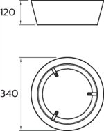 Plafoniera LED Philips Dawn CL258, 14W, 1100 lm, lumina calda - imagine 3