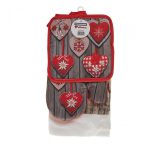 Set Heinner bucatarie 3 piese Craciun Gri - imagine 2