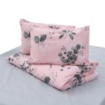 Lenjerie Dubla BBC 4 piese, 132TC - Rose - imagine 5
