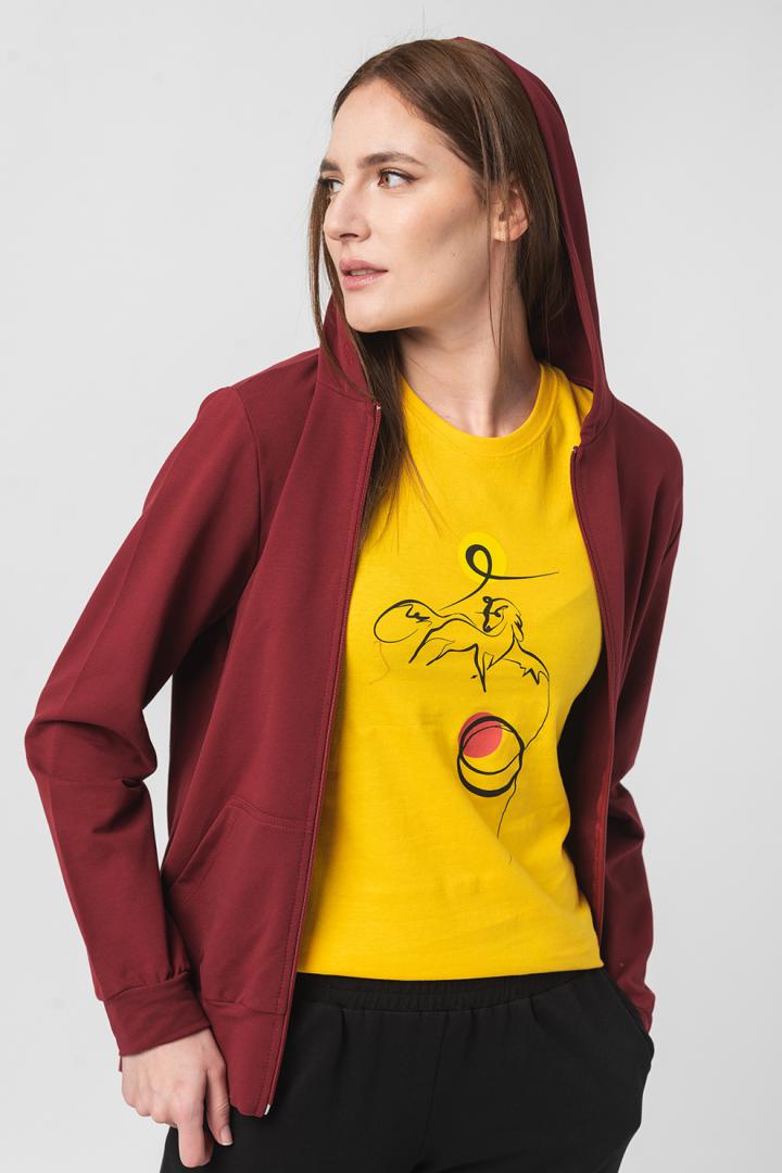 overlay_07cc7297c5f1d645bde6b6375fbda468.jpg HANORAC COTON CASUAL FEMEI BURGUNDY-XS - imagine 1