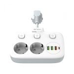 Prelungitor tip priza cu  protectie Serioux Quick Charge 3.0, - imagine 2