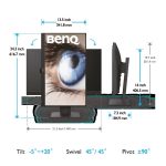Monitor Consumer BenQ GW2485TC, 23.8", 1920 x 1080 pixeli, Black, - imagine 6