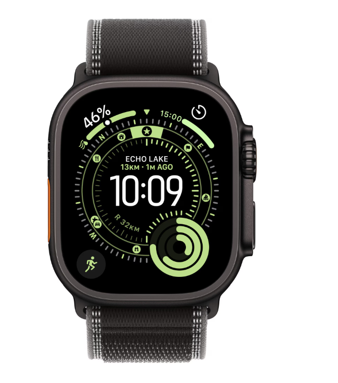 overlay_0833bec33ce81cc3e02ae4a3881a0086.png Apple Watch Ultra 3 GPS + Cellular 49mm Black Titanium Case with Black/Charcoal - imagine 1