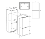 Combina Incorporabila Candy CBL5519EVW Combi, Fresco, 185 cm, A++/E, Low - imagine 3