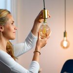 Bec LED inteligent vintage (decorativ) WiZ Connected Filament Gold G95 - imagine 5