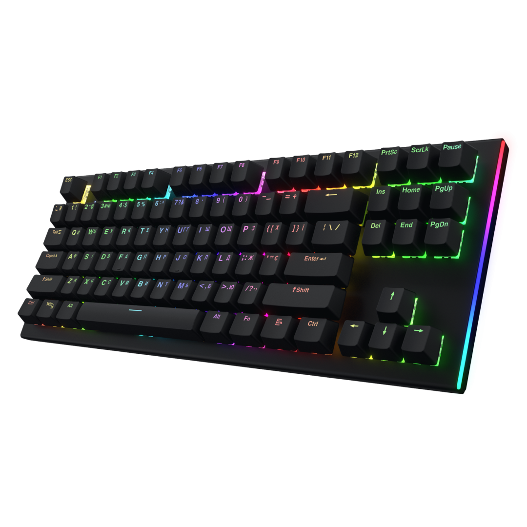 overlay_099bff932a9a8f6787346f3cd73ef393.png Tastatura Mecanica Gaming HATOR Gravity X TKL, RGB, USB, Negru - imagine 1