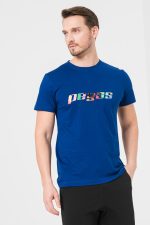 TRICOU  LOGO MULTICOLOR BARBATI   ROYAL BLUE-M - imagine 2
