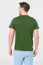 TRICOU CASUAL MOLDOVEANU BARBATI BOTTLE GREEN-M - imagine 3