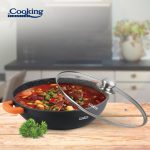CRATITA ALUMINIU+CAPAC 32X8.5CM,5.5L,DARK LINE, COOKING BY HEINNER - imagine 4