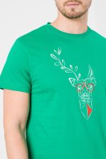 TRICOU  CERB FAMILIE BARBATI   K GREEN-XXL - imagine 5